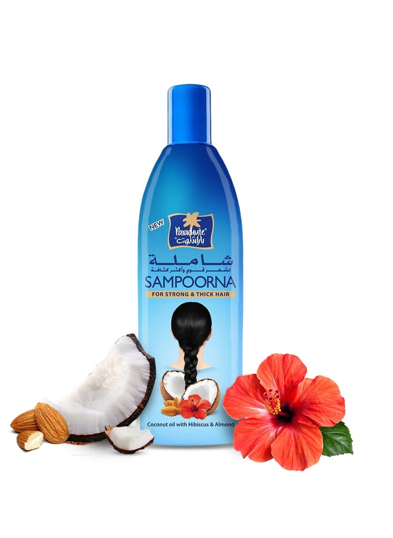 Parachute Parachute Sampoorna Coconut Hair Oil with Hibiscus & Almond| For Thick, Strong & Nourished Hair| All Hair Types| 10.1 fl oz  - Image 2