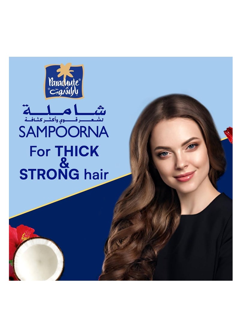 Parachute Parachute Sampoorna Coconut Hair Oil with Hibiscus & Almond| For Thick, Strong & Nourished Hair| All Hair Types| 10.1 fl oz  - Image 4