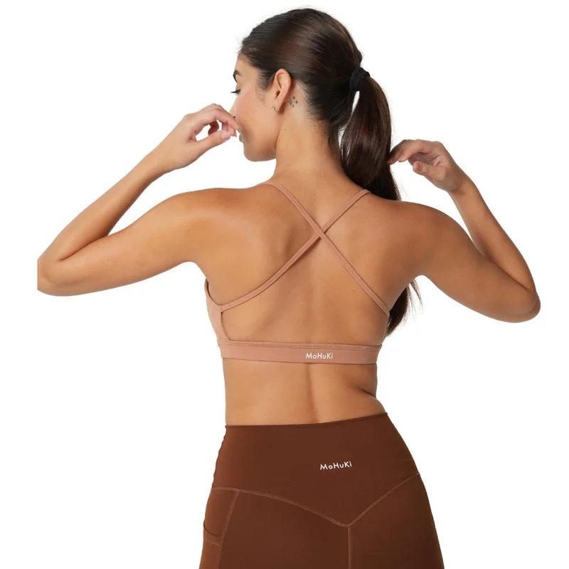 Mohuki Chocolate Mohuki Levi High Waist Shorts - Chocolate for Women | Best Price UAE