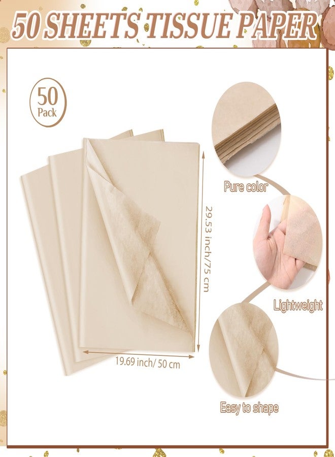 Resurhang 50 Sets Gift Bag for Baby Shower 50 Bear Baby Shower Goodie Bags Bear Paper Bag with Handles and Tissue Paper Baby Shower Party Favor Bags for Guests Gender Reveal Return Gift (Brown) - Image 3