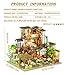 Spilay Miniature Dollhouse Miniature House Kit DIY Kit Mini Modern Villa Model with Music Box Best Christmas Birthday GiftBamboo Spring Courtyard - Image 4