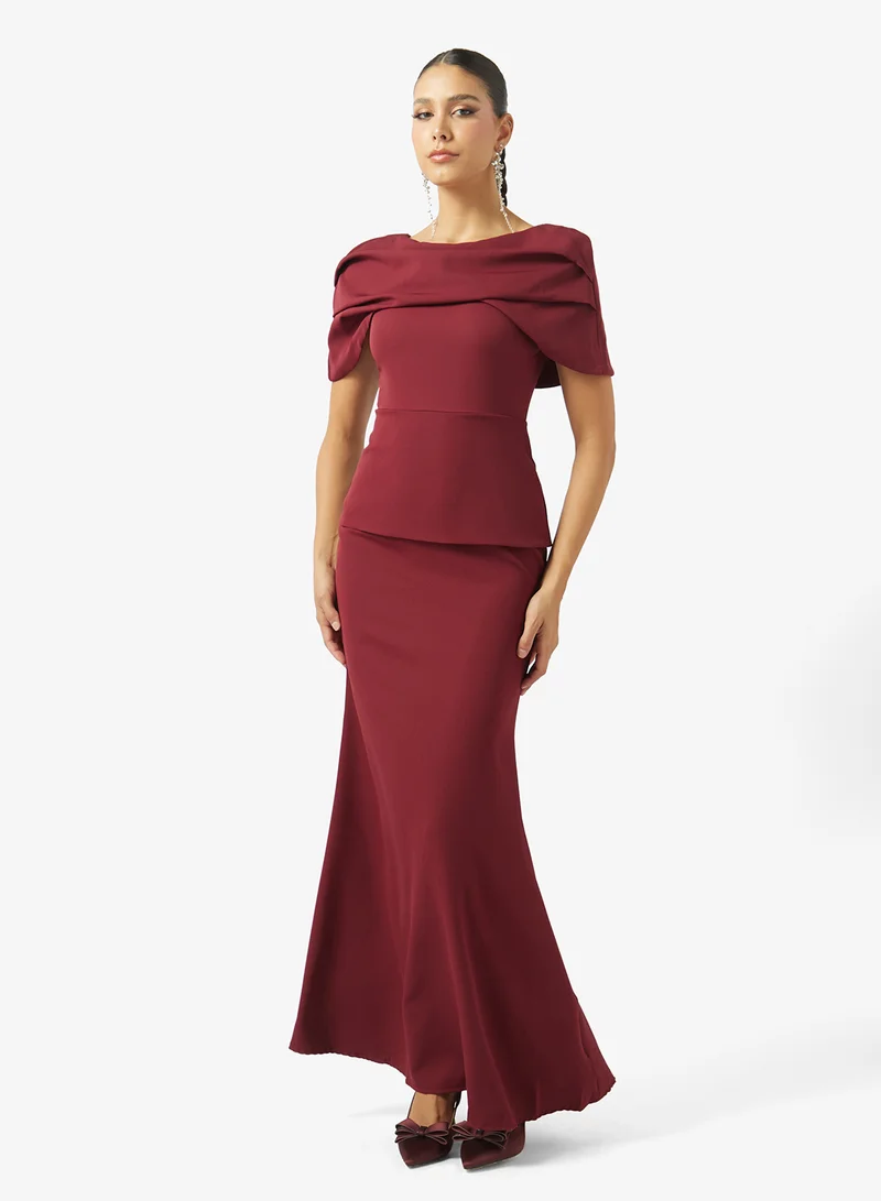 Khizana Mock Peplum Dress