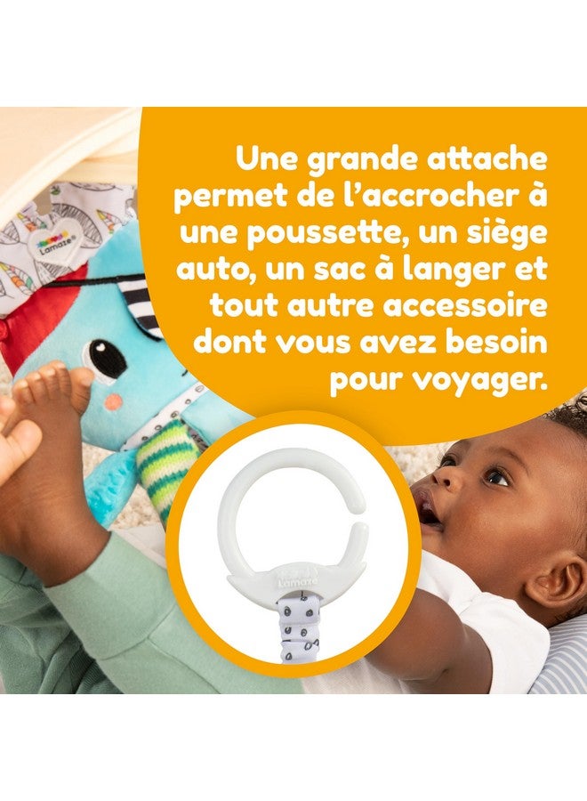 Lamaze Captain Calamari Clip On Car Seat And Stroller Toy - Soft Baby Hanging Toys - Baby Crinkle Toys With High Contrast Colors - Baby Travel Toys Ages 0 Months And Up - Image 4