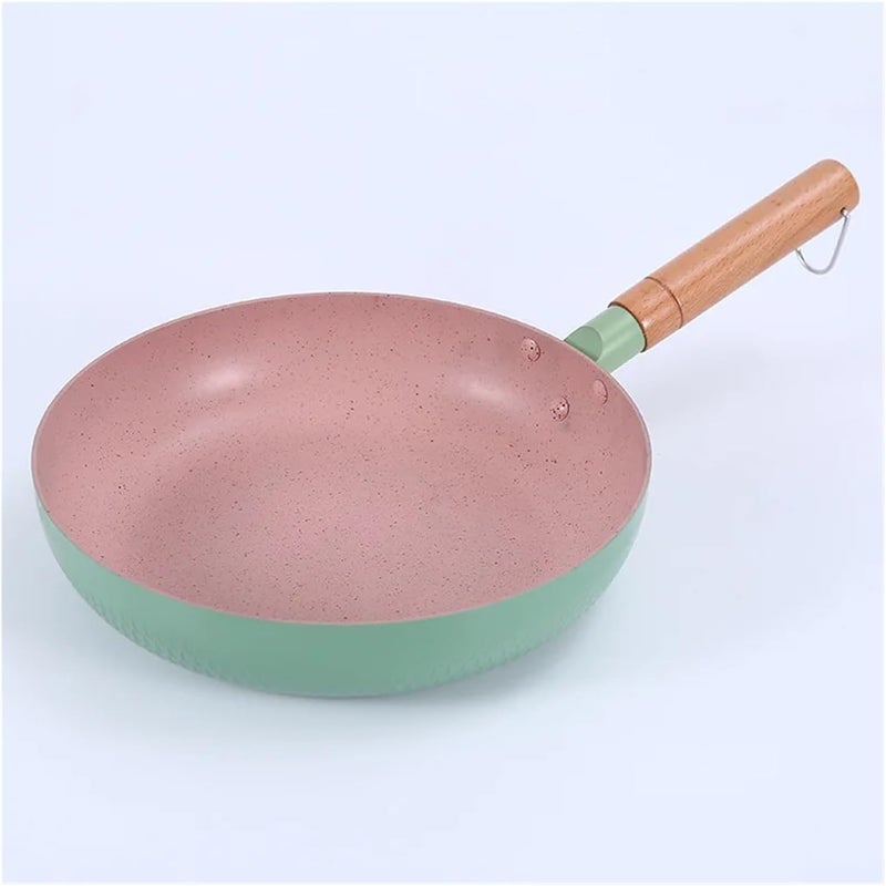 20-24cm Frying Pan Non Stick Ceramic Coating Egg Milk Pot Kitchen Cookware Induction Cooker Gas(WHITE,24CM) - Image 4
