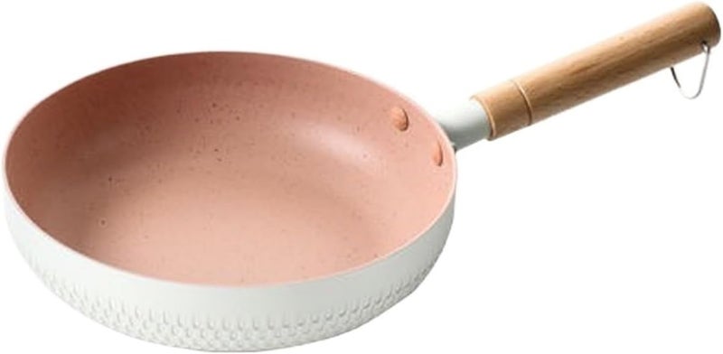 20-24cm Frying Pan Non Stick Ceramic Coating Egg Milk Pot Kitchen Cookware Induction Cooker Gas(WHITE,24CM) - Image 1