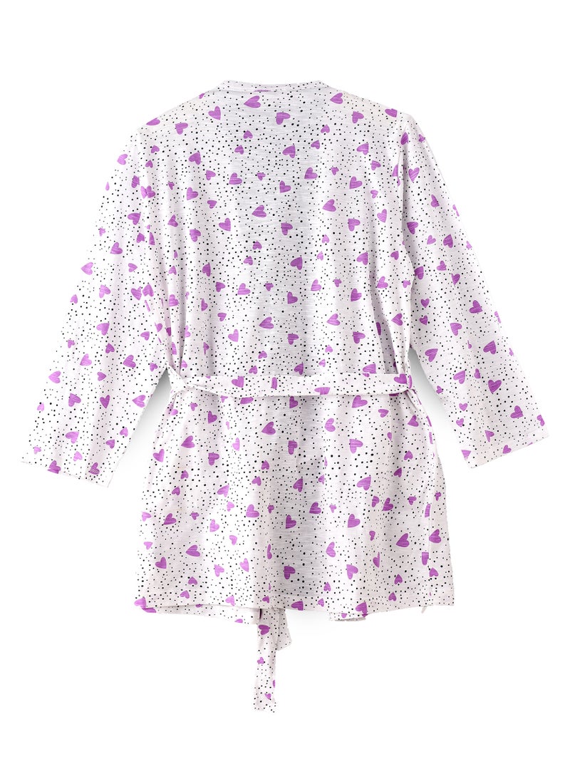 Lacy Dreams COTTON SLUB JERSEY ROBE  - Image 2