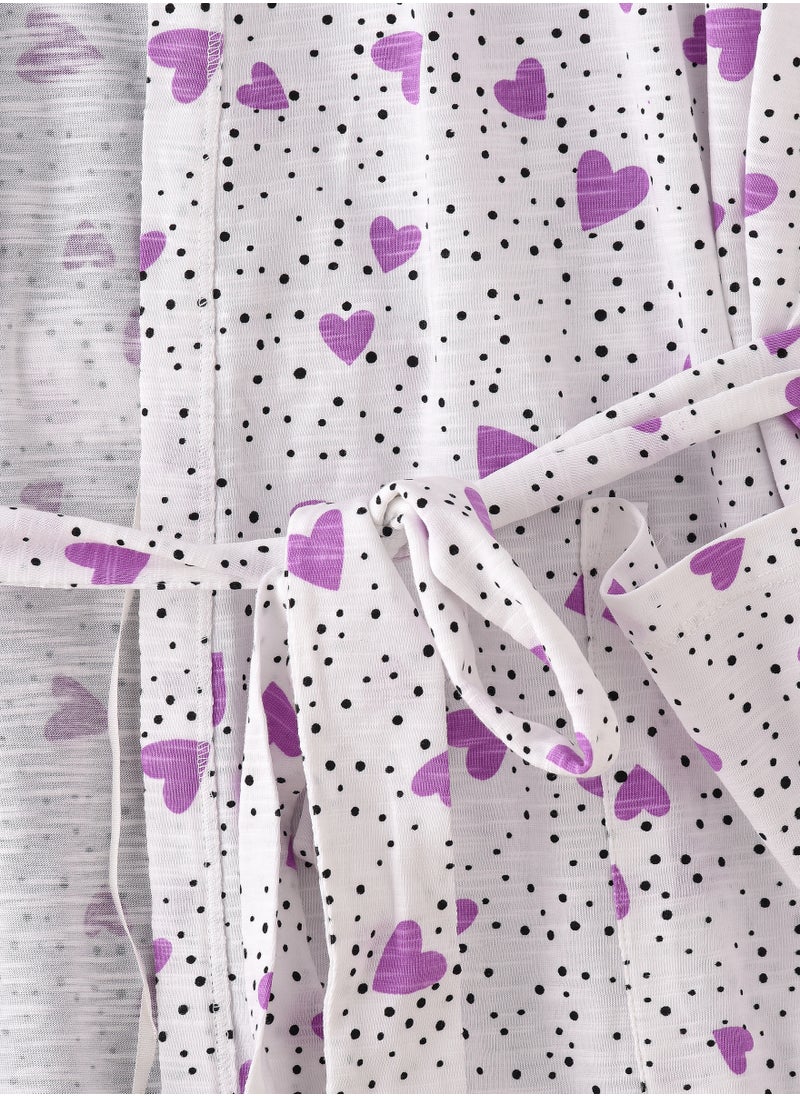 Lacy Dreams COTTON SLUB JERSEY ROBE  - Image 3