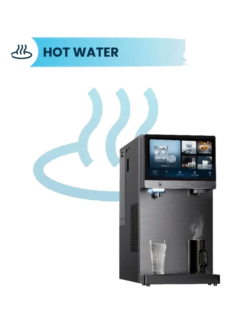 4-Stage Reverse Osmosis Water Purifier Dispenser with Dual Feed Purifier, 5L Water Tank Capacity, 7" Touch Display, 3 Second Rapid Heating - Black  - Image 5