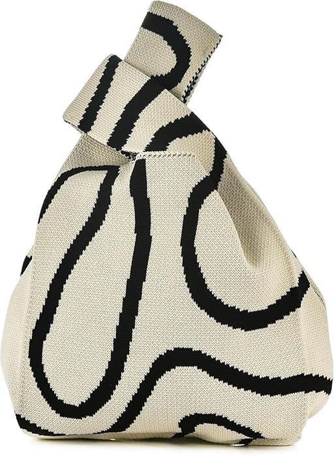 DAONPHARI Cartoon Knitted Bag for Women | Handmade Crochet Design | Lightweight Handbag | 20 * 10 * 36 cm | Cute & Eye-Catching Patterns | Wrist Handbag | Polyester - Image 1