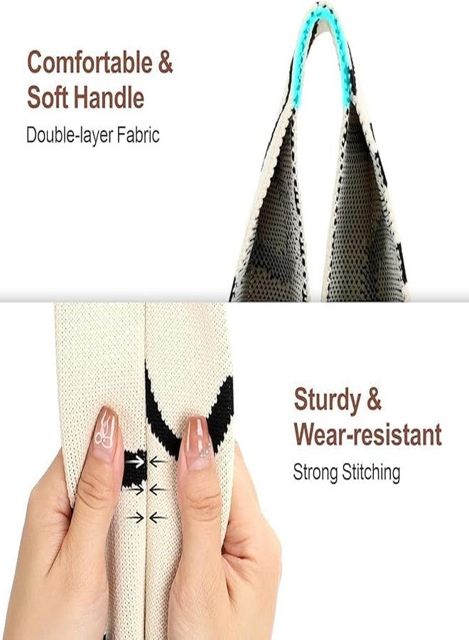 DAONPHARI Cartoon Knitted Bag for Women | Handmade Crochet Design | Lightweight Handbag | 20 * 10 * 36 cm | Cute & Eye-Catching Patterns | Wrist Handbag | Polyester - Image 4