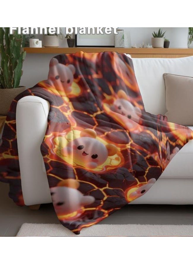 عام بطانية رقيقة من الفانيلا (حرارة ومريحة، ومناسبة للنوم واستخدام اللعبة والغبار والرمل) 150 سم * 200 سم - 355 - Image 4