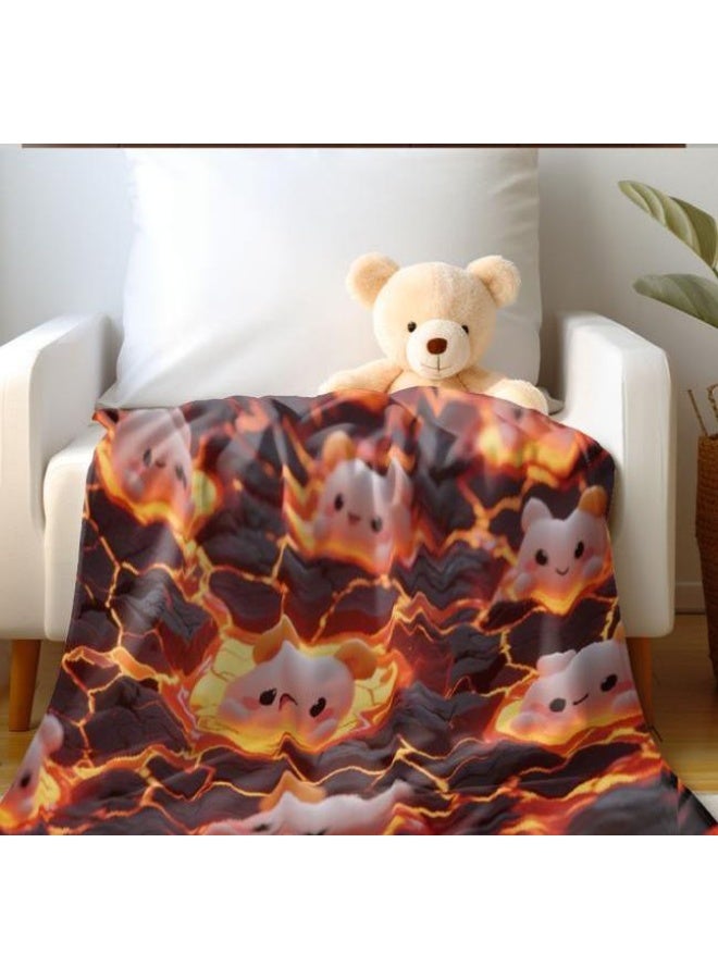 عام بطانية رقيقة من الفانيلا (حرارة ومريحة، ومناسبة للنوم واستخدام اللعبة والغبار والرمل) 150 سم * 200 سم - 355 - Image 1