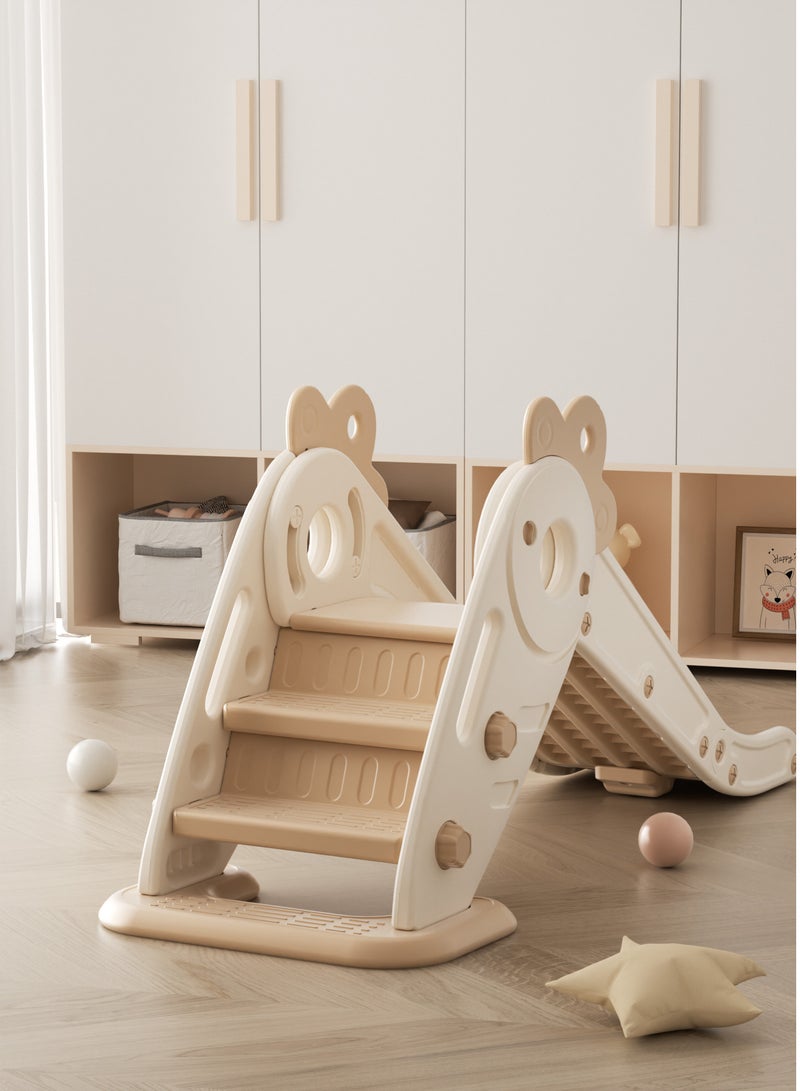 فول جوي زحليقه اطفال 2 في 1 شريحة مع طوق كرة السلة، زحليقه قابلة للطي للأطفال الصغار الأولاد والبنات المتسلقين، ألعاب داخلية وخارجية - Image 5