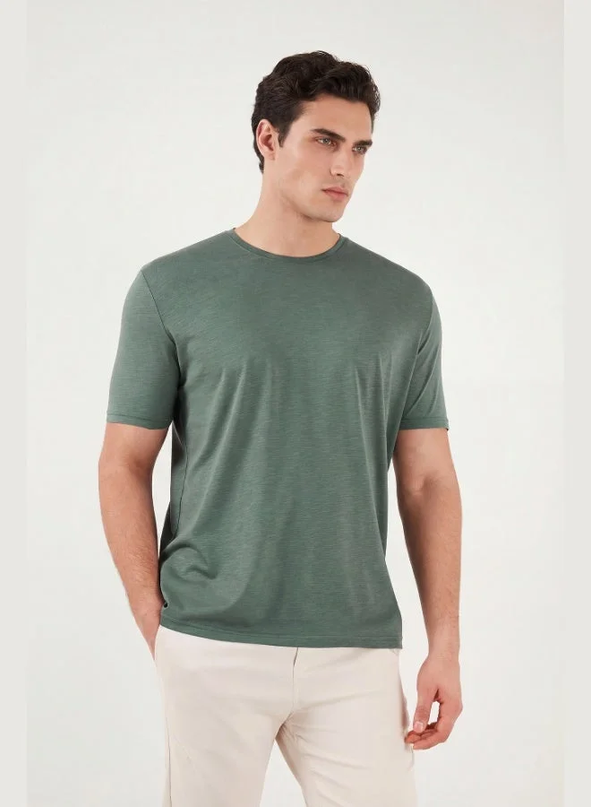 Buratti  Buratti Cotton Crew Neck Basic T-Shirt Men's T-SHIRT 59020001 for Men | Best Price UAE