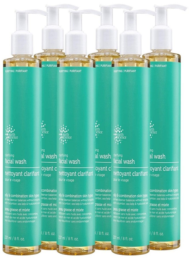 EARTH SCIENCE - Gentle Clarifying Facial Wash For Oily, Combination Skin Types (6pk, 8 fl. oz.) - Image 1