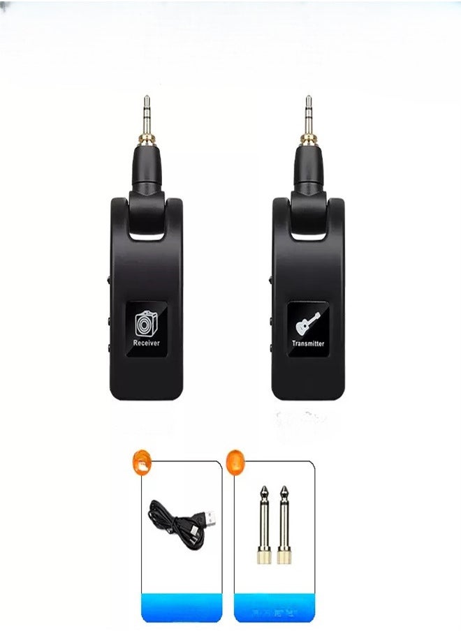 Generic Wireless Guitar Audio Transmitter And Receiver Rechargeable Wireless Guitar Transmitter Receiver for Electric Guitar Bass  - Image 1