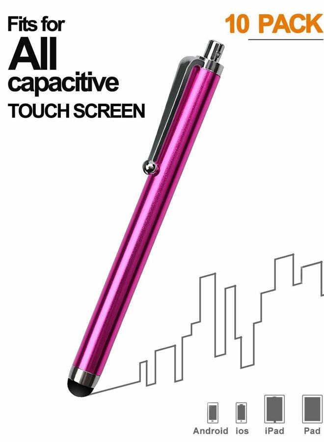 LIBERRWAY Stylus Pens for Touch Screens, LIBERRWAY Pen 10 Pack of Pink Purple Black Green Silver Universal Screen Capacitive Compatible with Kindle ipad iPhone Samsung - Image 3