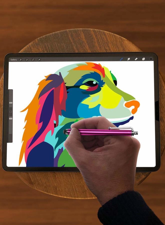 LIBERRWAY Stylus Pens for Touch Screens, LIBERRWAY Pen 10 Pack of Pink Purple Black Green Silver Universal Screen Capacitive Compatible with Kindle ipad iPhone Samsung - Image 4