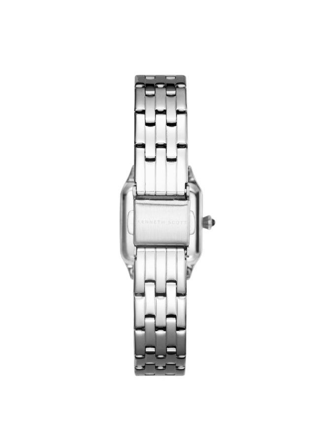 KENNETH SCOTT Women's Analog Display Watch With Silver Stainless Steel Strap - K25512-SBSW  - Image 3