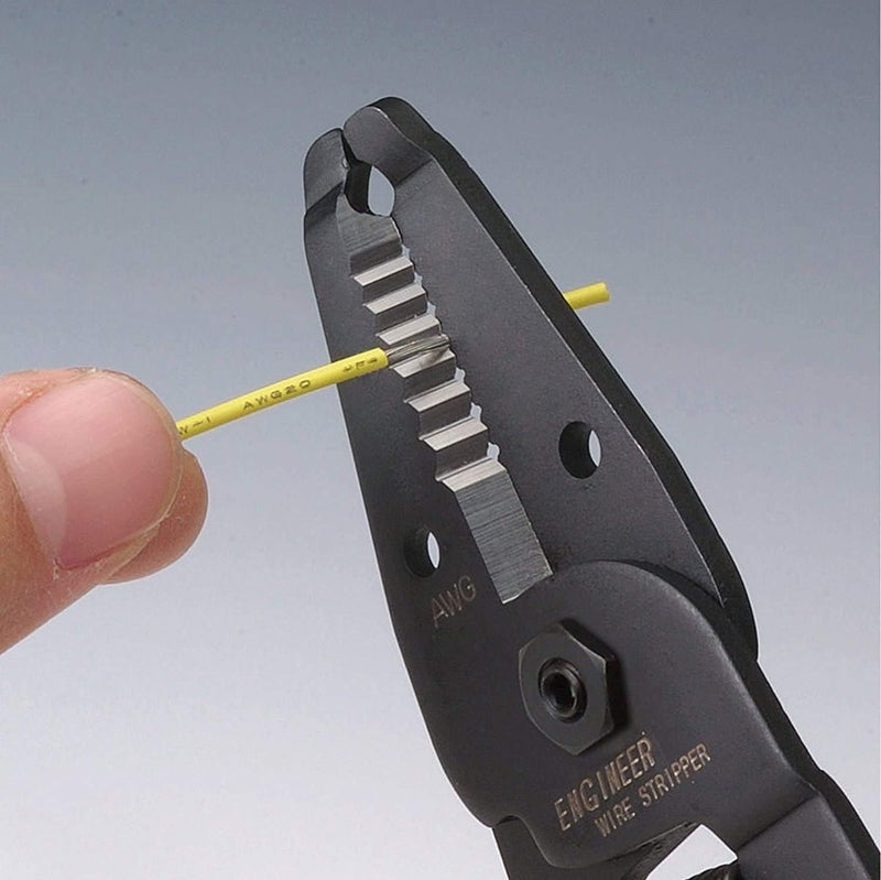 ENGINEER PA-07 Precision Wire Strippers, Professional Grade Sharp Carbon Steel Jaws and Anti-Slip Grip with Spring-Loaded Handles (Made in Japan) - Image 2