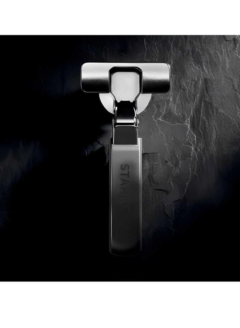 STARKE Full Overlay Soft Close Cabinet Hinge-Black Electroplated, 95 Degree Opening Angle, 16-25mm Application, Strong Hydraulic System-Complete with Screws Pack of 4  - Image 2