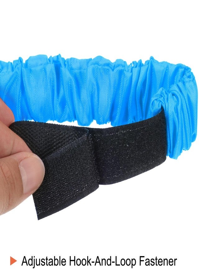 PATIKIL 3 Legged Race Bands, 6 Pack Elastic Tie for Outdoor Birthday Party Field Day Carnival Relay Game, Blue - Image 3