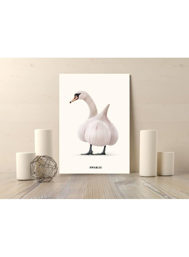 Ecokraftarabia Swarlic Wall Art for Decoration Home And Office Decor Poster, 20x30cm, 1Pcs (Unframed Poster) - Image 3