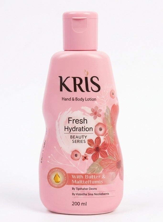 Fresh Hydration Hand & Body Lotion with Shea Butter & Multivitamin On-The-Go 200ml