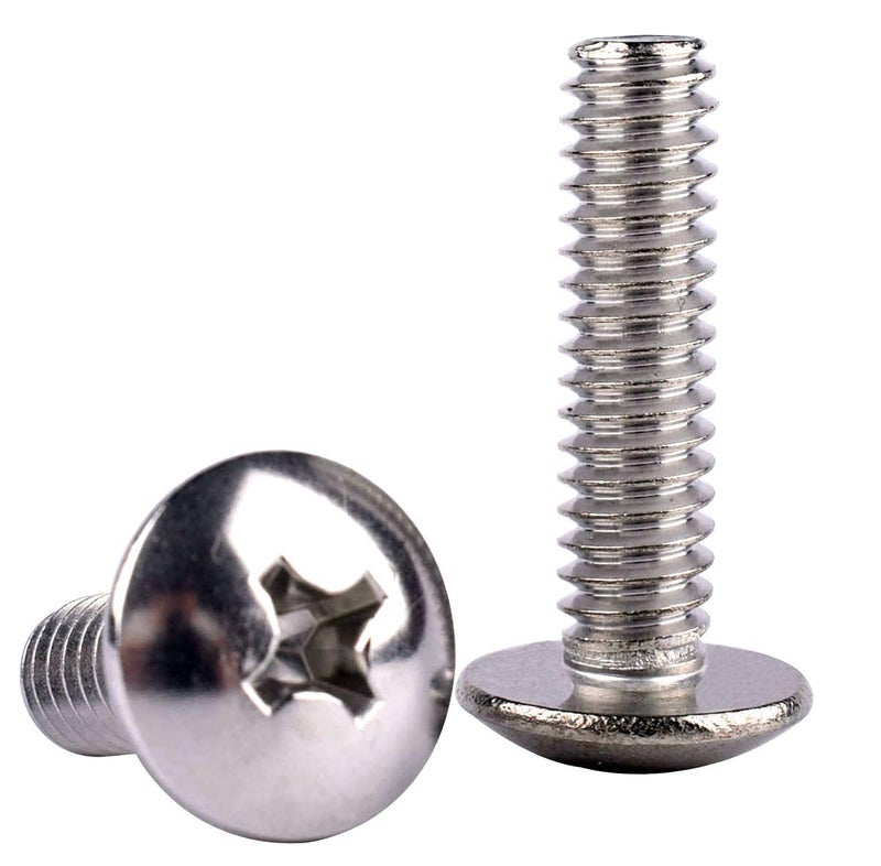 KOSJETHAS Store براغي ماكينة رأس ترس بحجم 1/4-20 x 1-1/2"، فولاذ مقاوم للصدأ 304 18-8، خيط ماكينة كامل UNC، تشطيب لامع، كمية 20 قطعة - Image 4