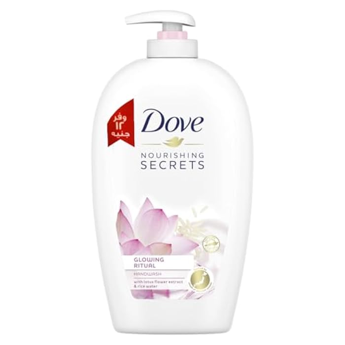 Dove Nourishing Secrets Hydrating Handwash Made with Lotus flower extract & Rice water for Soft Smooth hands Glowing Ritual 500ML Promotion - Image 1