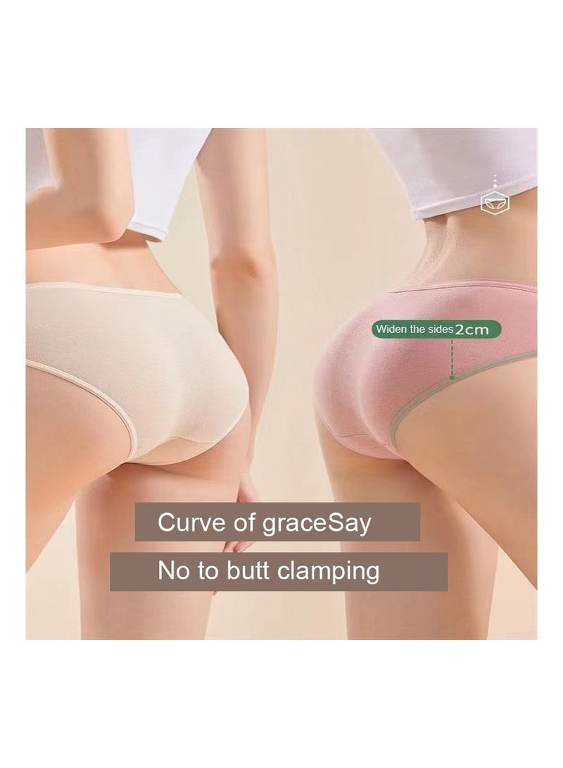 7-Pieces/Bag Once Use Travel Printed Underwear Panties for Women,Disposable Pregnant Postpartum Paper Cotton Briefs - Image 2