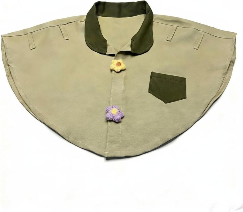 Parrot Owner Shoulder Resistant Avian Material Interaction Cape Treat Pocket for Home, Apricot, Without Accessories - Image 1