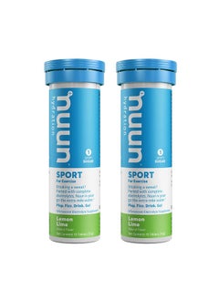 Nuun Active Lemon+Lime Electrolyte Enhanced Drink Tablets 10 Count (Pack Of 2)  - Image 1