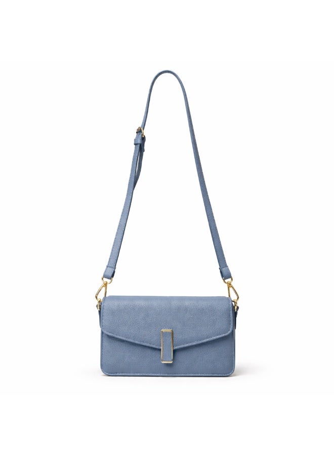 Elegant women's crossbody bag in pebbled leather - small handbag with internal zipper divider, suitable for occasions and travel - Image 5