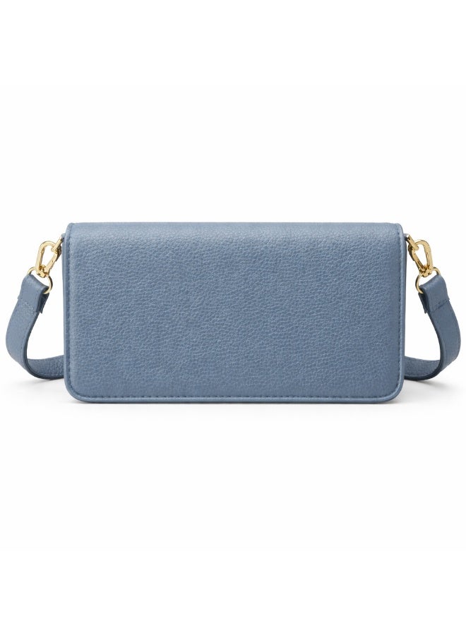Elegant women's crossbody bag in pebbled leather - small handbag with internal zipper divider, suitable for occasions and travel - Image 3