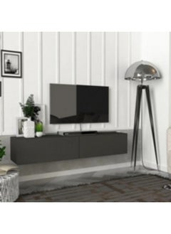 هومزمارت طاولة تلفاز ام دي اف أسود - 160×30×50 سم  - Image 4