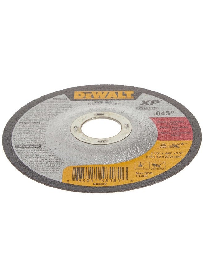 DEWALT DWA8957F T27 XP CER Fast Cut-Off Wheel, 4-1/2" x 0.045" x 7/8" - Image 4