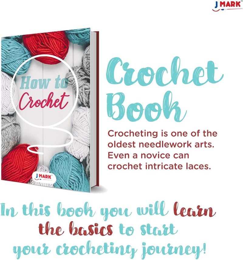 J MARK Acrylic Crochet Kit for Beginners – Premium Crochet Starter Kit for Adults Bundle - Image 5