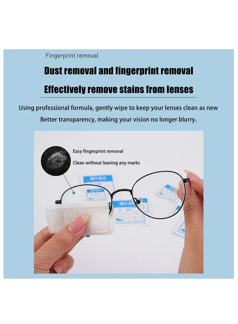 100pcs Lens Cleaning Wipes Metal Jewelry Wipes Anti Fog Glasses Wipes Mobile Phone Screens And Disposable Eyeglass Cloths - Image 4