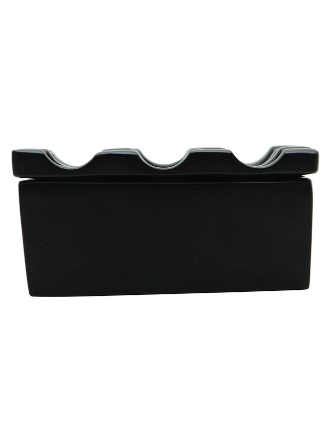 RAJ Square 9 Holes Ash Tray - Black - Image 2