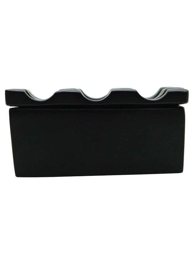 RAJ Square 9 Holes Ash Tray - Black - Image 2