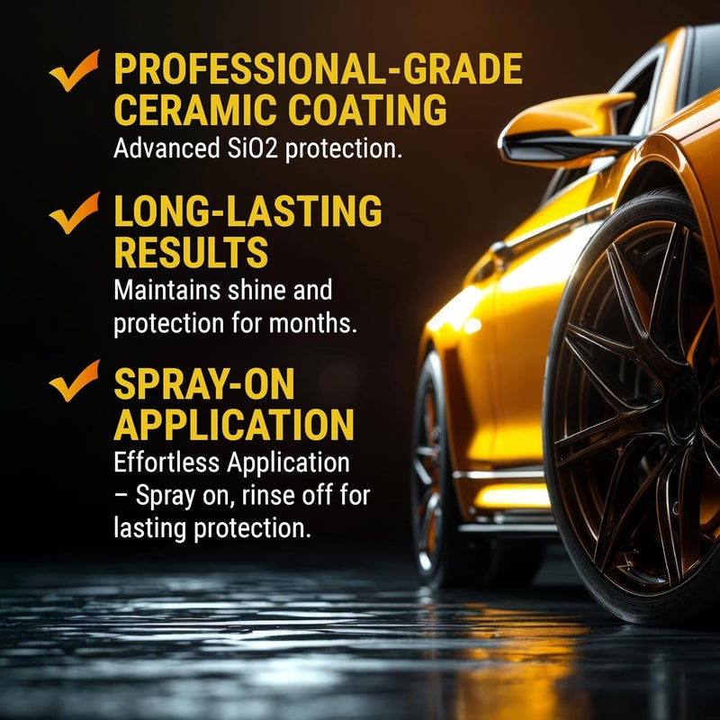 Narrow & wide space compatible - Hydro Blue Pro Sio2 Coating - Advanced Yet Easy Spray on Rinse Off Ceramic Coating for Enhanced Shine & Hydrophobic Protection (22 oz) Modern color selections - Image 3