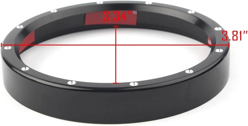 Wivplex Motorcycle Speedometer Gauge Bezel Ring Cover Trim - Image 2
