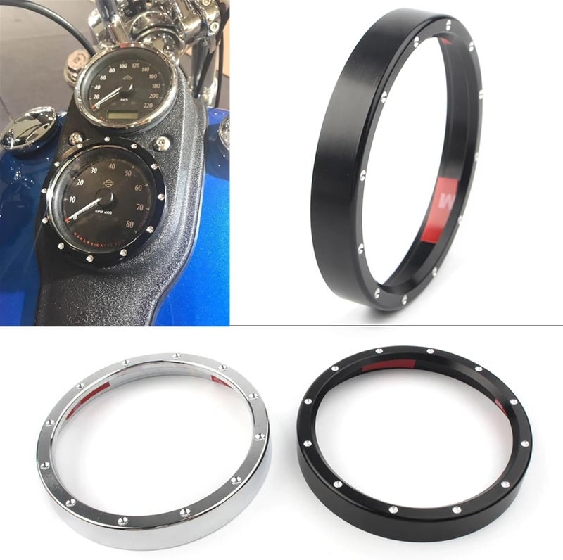 Wivplex Motorcycle Speedometer Gauge Bezel Ring Cover Trim - Image 5