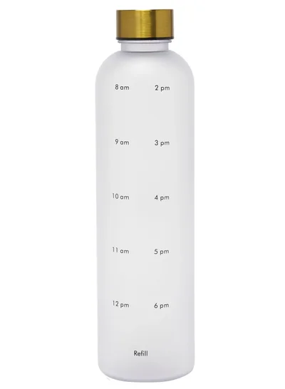 Prickly Pear DAY 1L Water Tracking Bottle - Off White