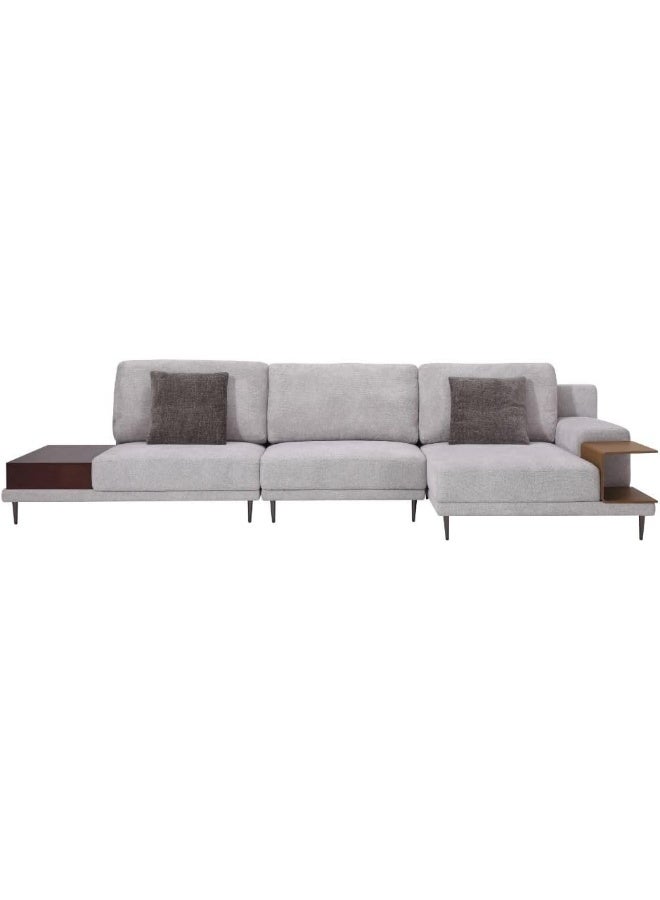 Comfynest Comfynest Hamburg Fabric 3Seater Corner Sofa Warm With 2 Years Warranty 521X155X100Cm Grey - Image 2