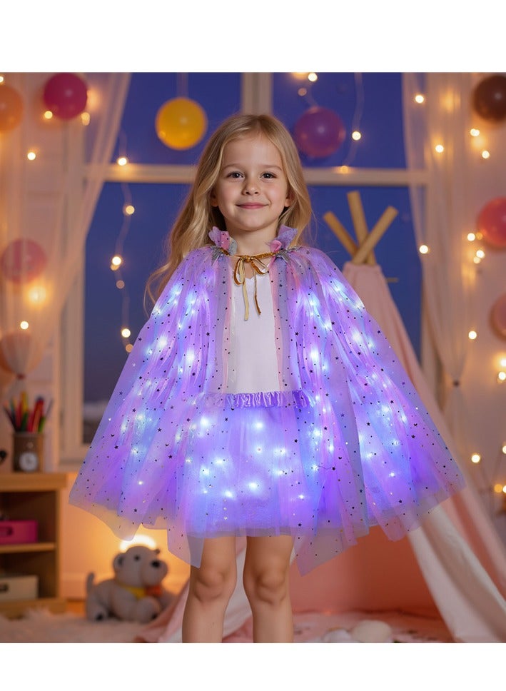 Pink-Set of 10pcs Princess Lighted up  Pink Costume Cosplay Party Dress up for Girl - Image 4