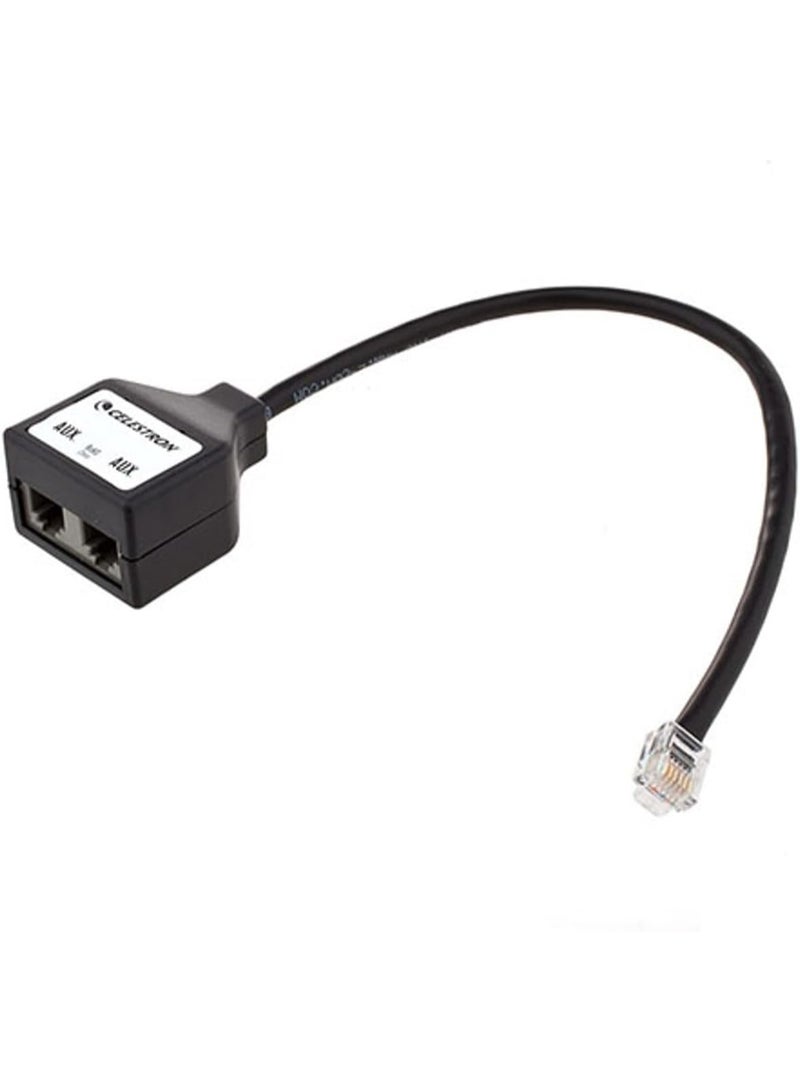 Celestron 93919 Aux Port Splitter, Black - Image 1