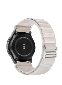 Alpine Loop 22mm Compatible With Realme Dizo Watch Pro Smartwatch, Durable Sport Nylon Strap With Titanium G Hook  WHITE