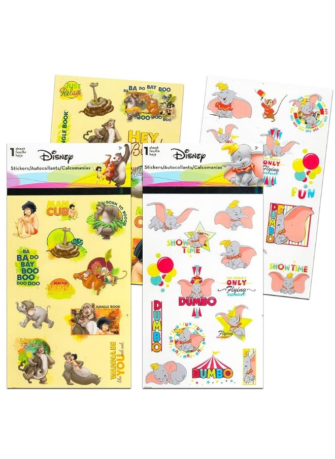 Artist Unknown Classic Disney Stickers Party Favors Mega Assortment ~ Bundle Includes 16 Disney Sticker Sheets Featuring Bambi, 101 Dalmatians, Lion King, Jungle Book, Pinocchio, and More (Over 200 Stickers!)  - Image 2